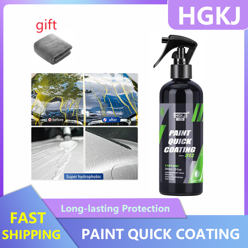 Oleophobic Coating Spray - น้ำยาเคลือบแก้วเซรามิกนาโน HGKJ S12 สำหรับเคลือบสีรถยนต์ ขจัดคราบสกปรก ดูแลรักษารถยนต์